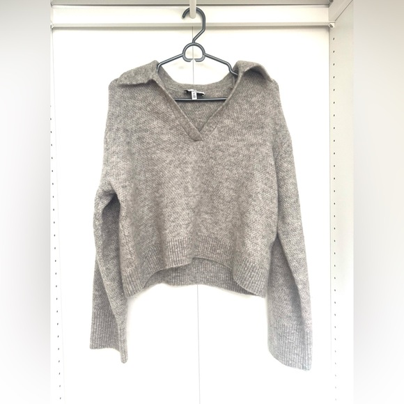 & Other Stories- Collared Boxy Knit Jumper - Small - Picture 2 of 4